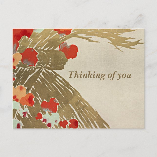 Flowers, Thinking of You Postcard (Front)
