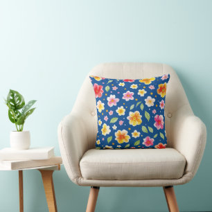 Flowers Throw Pillow