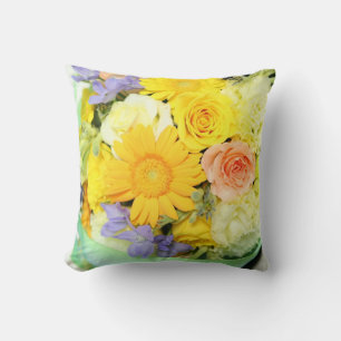 Flowers Throw Pillow