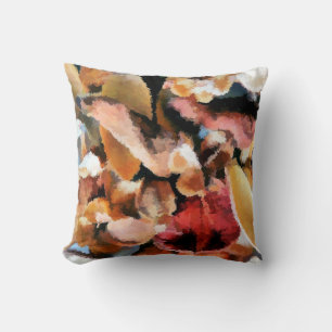 FLOWERS THROW PILLOW