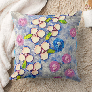 Flowers Throw Pillow