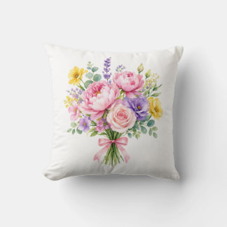 Flowers Throw Pillow