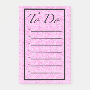 Flowers To Do List Post it Notes