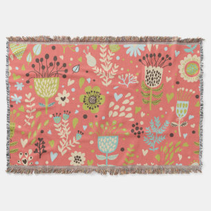 Flowers to Make You Smile Throw Blanket