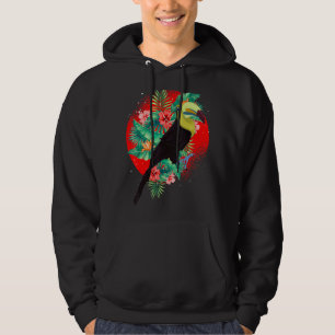 Flowers Tropical Animal Rainforest Bird Floral To Hoodie