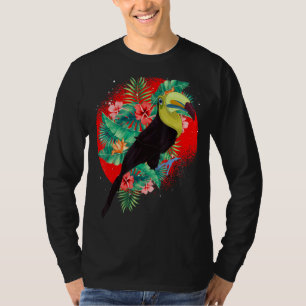 Flowers Tropical Animal Rainforest Bird Floral To T-Shirt