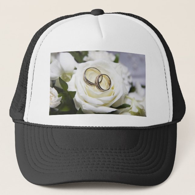 flowers trucker hat (Front)