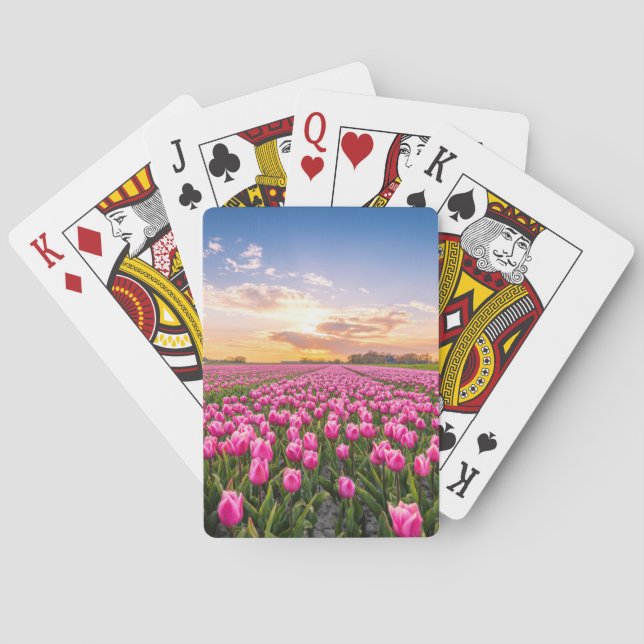 Flowers | Tulips South Holland, Netherlands Playing Cards (Back)