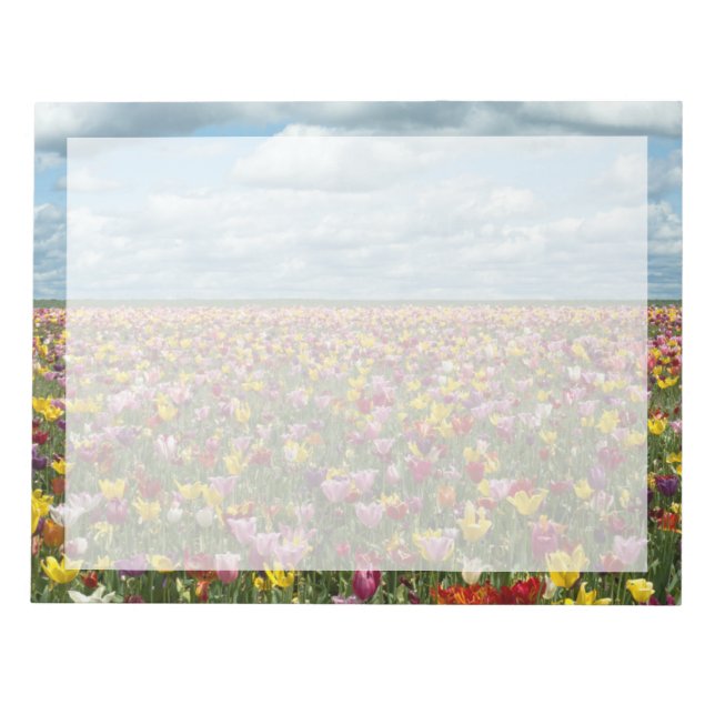 Flowers | Tulips Willamette Valley Oregon Notepad (Front)