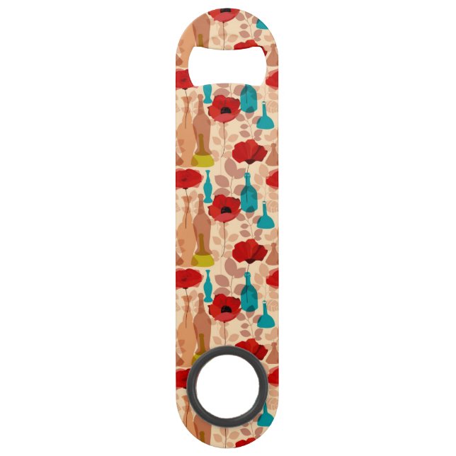 Flowers, vases and bottles pattern bar key (Front)
