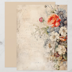 Flowers Vintage Collage 1