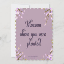 Flowers Vintage mauve Mel Mae Schmidt Stationery