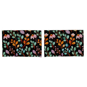 Flowers Vintage Watercolor Trendy  Pillowcase