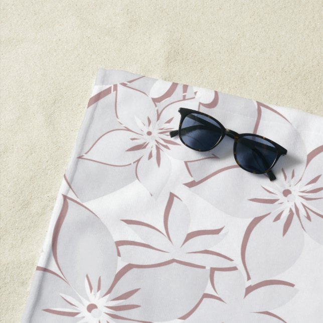 Flowers wall paper 1 beach towel (In Situ)