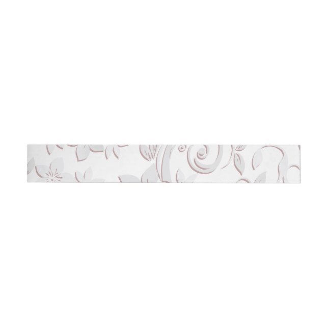 Flowers wall paper 1 wrap around label (Individual)