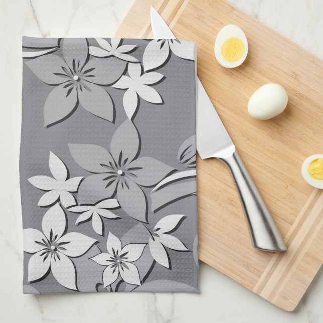 Flowers wall paper 2 kitchen towel (Quarter Fold)