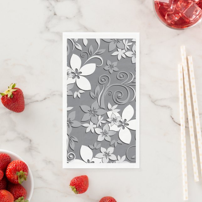 Flowers wall paper 2 napkin (Insitu)