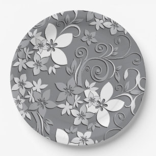 Flowers wall paper 2 plate
