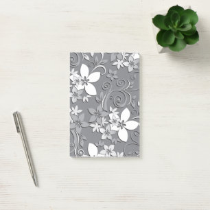 Flowers wall paper 2 post-it notes