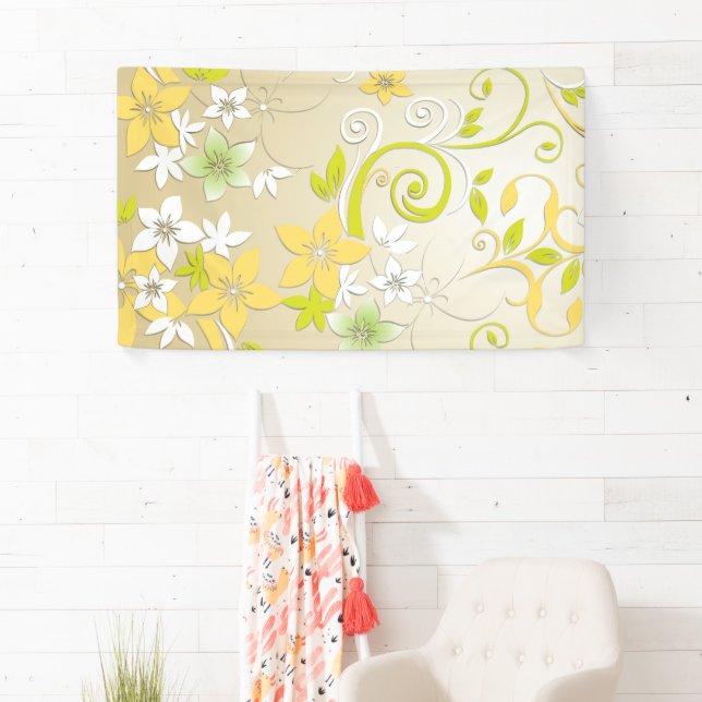 Flowers wall paper 3 banner (Insitu)