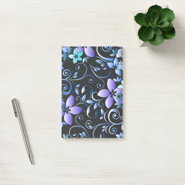 Flowers wall paper 6 post-it notes (Office)