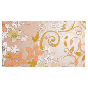 Flowers wall paper 8 pillowcase