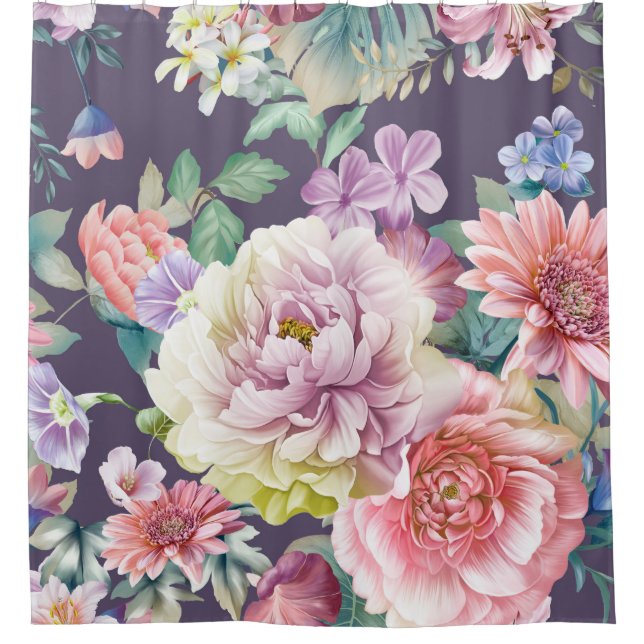 Flowers watercolor illustration. Big Set watercolo (Front)