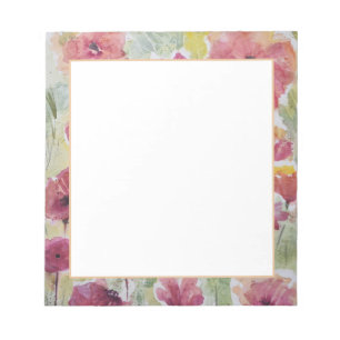 Flowers Watercolor Notepad