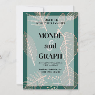 Flowers Wedding Invitations Art