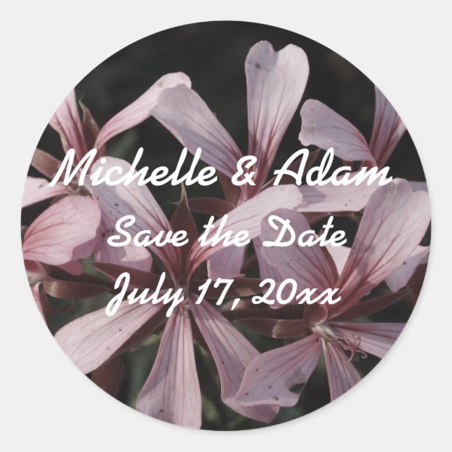 Flowers Wedding Sticker (Front)