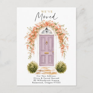 Flowers Welcome Home New Address Postcard