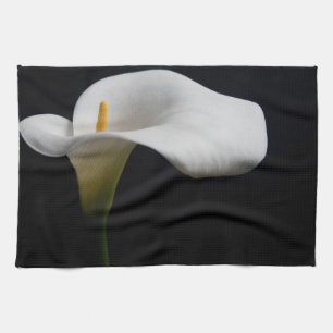 Flowers   White Calla Lily Kitchen Towel