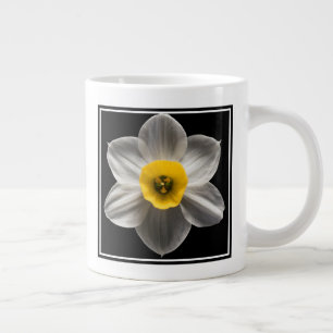 Flowers White Daffodil Flower Large Coffee Mug