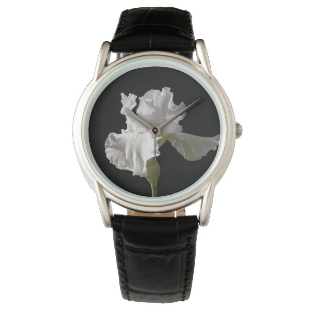Flowers | White Iris Watch (Front)