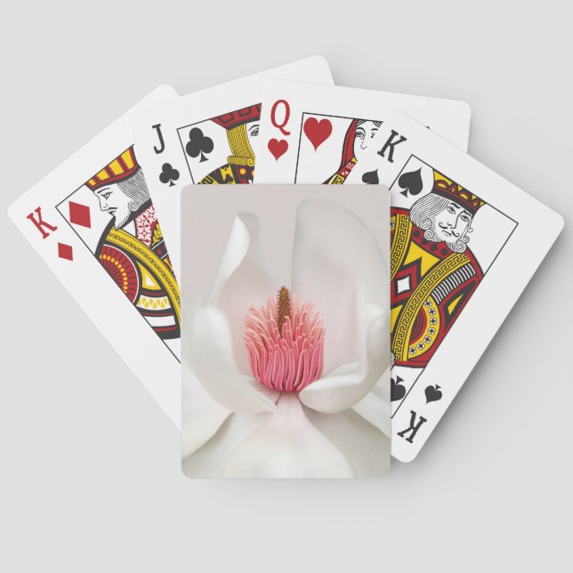 Flowers | White Magnolia Playing Cards (Back)