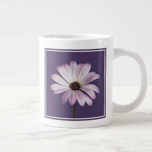 Flowers White & Purple Daisy Large Coffee Mug