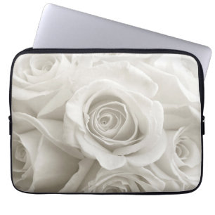 Flowers White Roses Laptop Sleeve