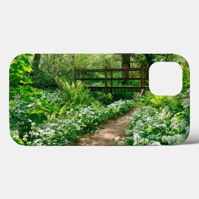 Flowers | White Wildflowers in Forest Case-Mate iPhone Case (Back (Horizontal))