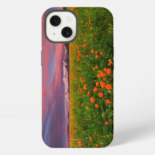 Flowers Wildflower Field Snowcapped Mountains iPhone 13 Case