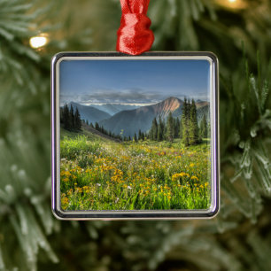 Flowers   Wildflowers Silverton Colorado Metal Ornament