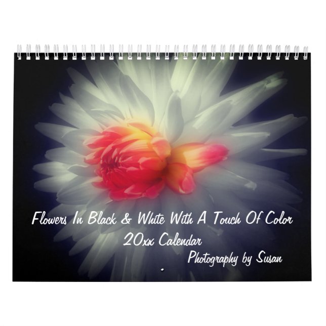Flowers With A Touch Of Colour  Calendar (Cover)