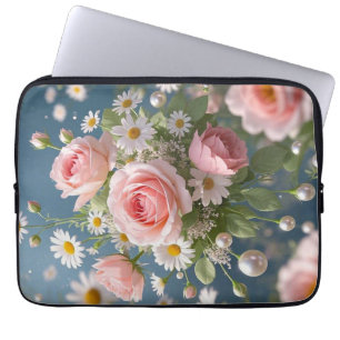 Flowers with timeless extravagant elegance laptop sleeve