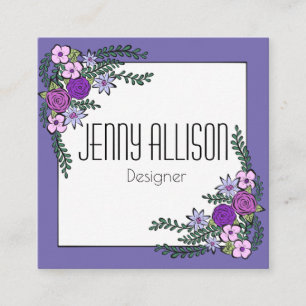 Flowers Wreath Business Card