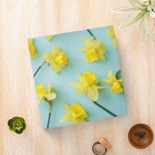 Flowers   Yellow Daffodils Binder