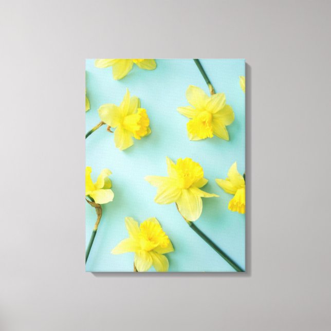 Flowers | Yellow Daffodils Canvas Print (Front)