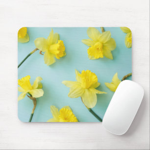 Flowers Yellow Daffodils Mouse Pad
