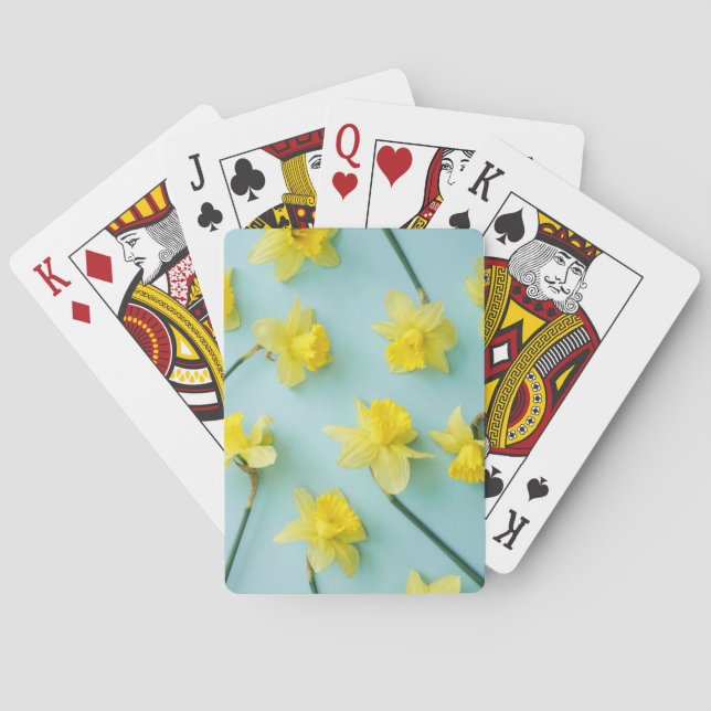 Flowers | Yellow Daffodils Playing Cards (Back)