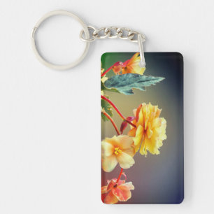 Flowers, Yellow flowers, Petals-63158 Keychain