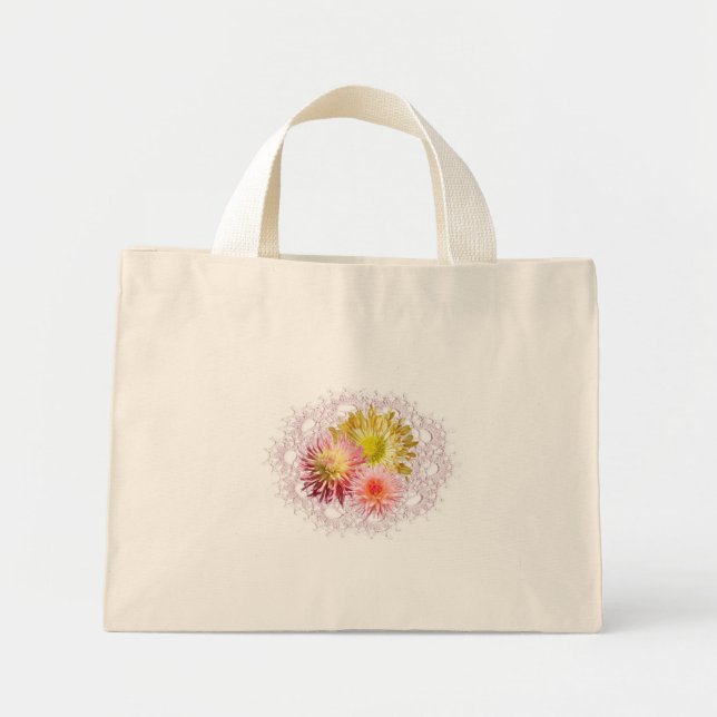 FlowerTote Mini Tote Bag (Front)