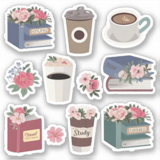 Flowery Books and Coffee Pack For Coffee Lovers